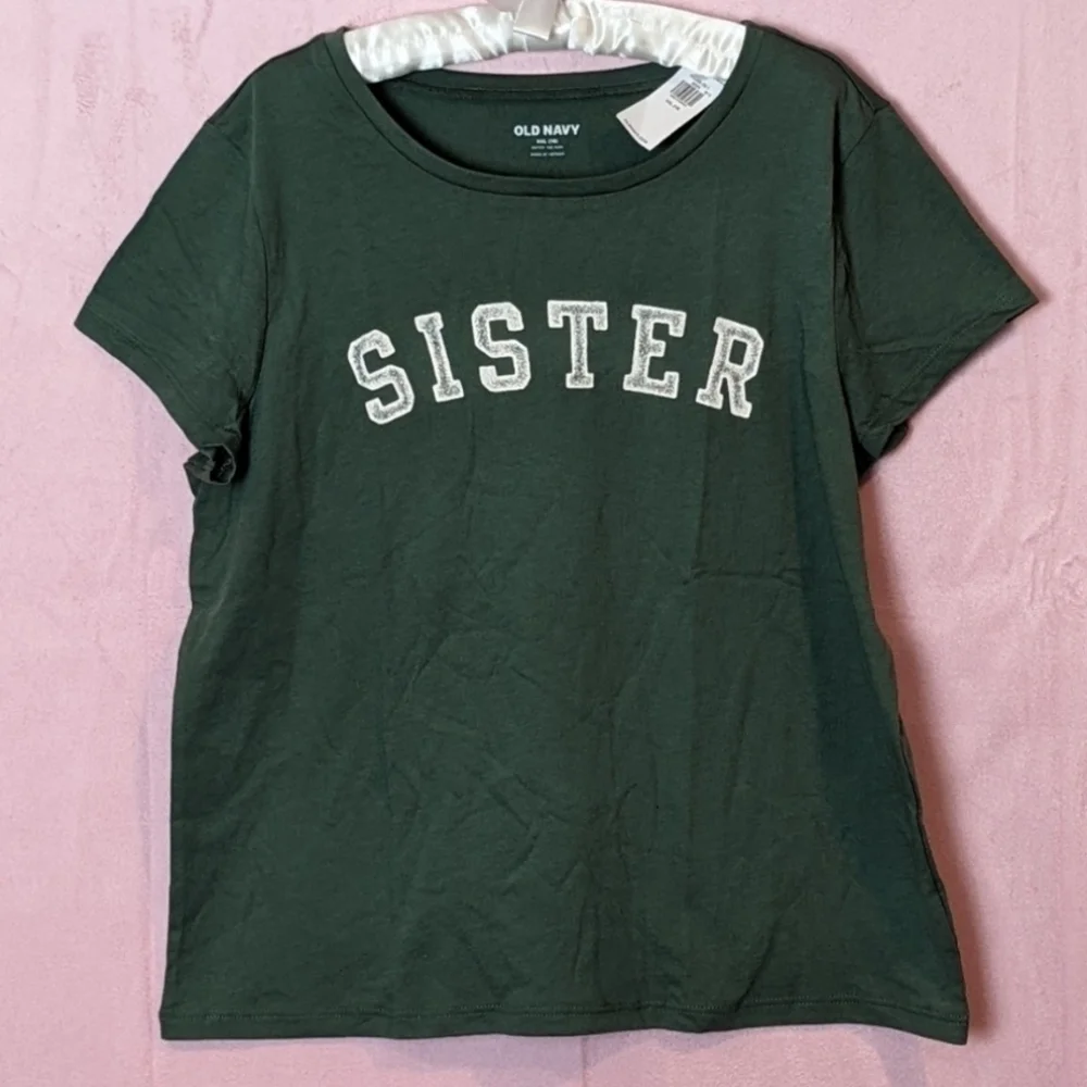 Old Navy Green Short Sleeve Sister Tee size XXL 18